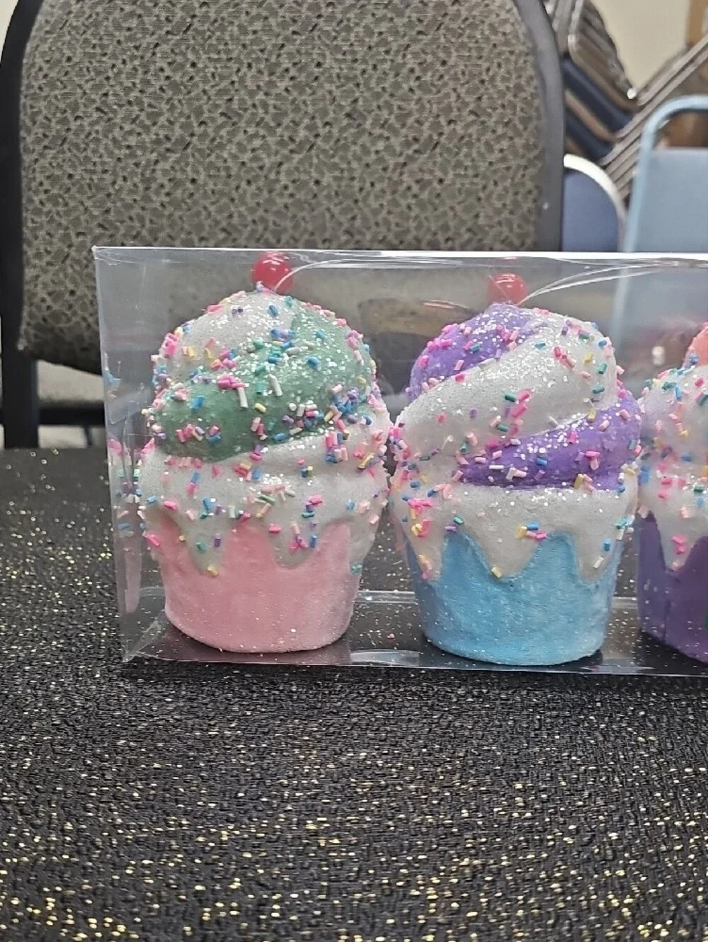 6Piece Cupcake Party Ornaments